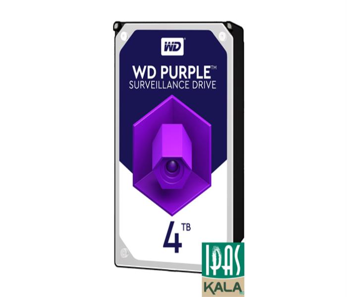 هارددیسک اینترنال ظرفیت 4 ترابایت وسترن دیجیتال مدل Purple WD40PURZ