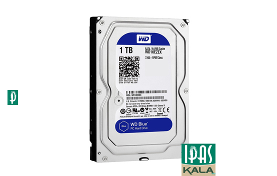 هارددیسک اینترنال ظرفیت 1 ترابایت وسترن دیجیتال مدل Blue WD10EZEX