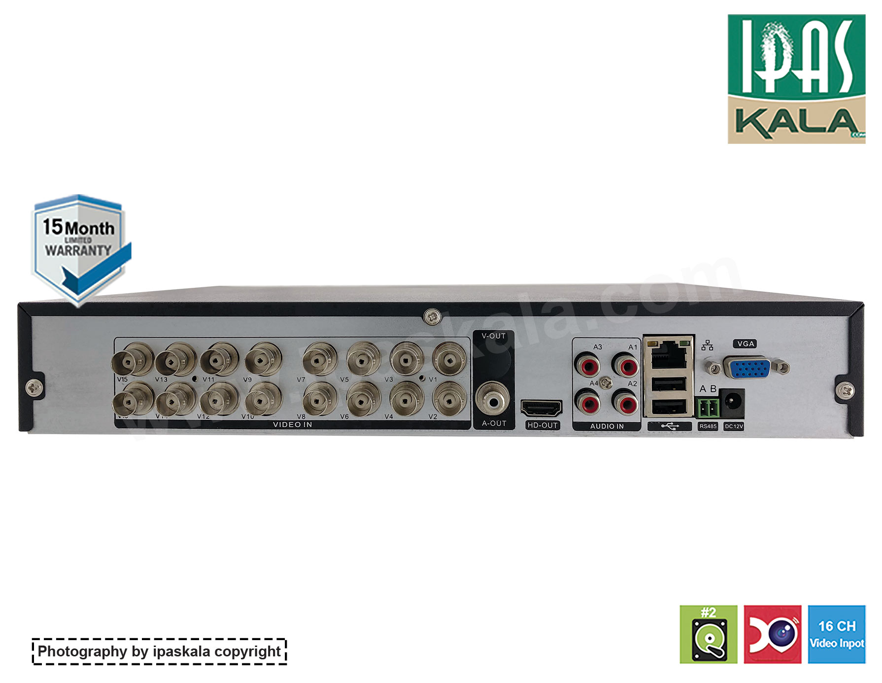 YNG-Hi1604 BS - دستگاه DVR 16CH فرانگر الکترونیک