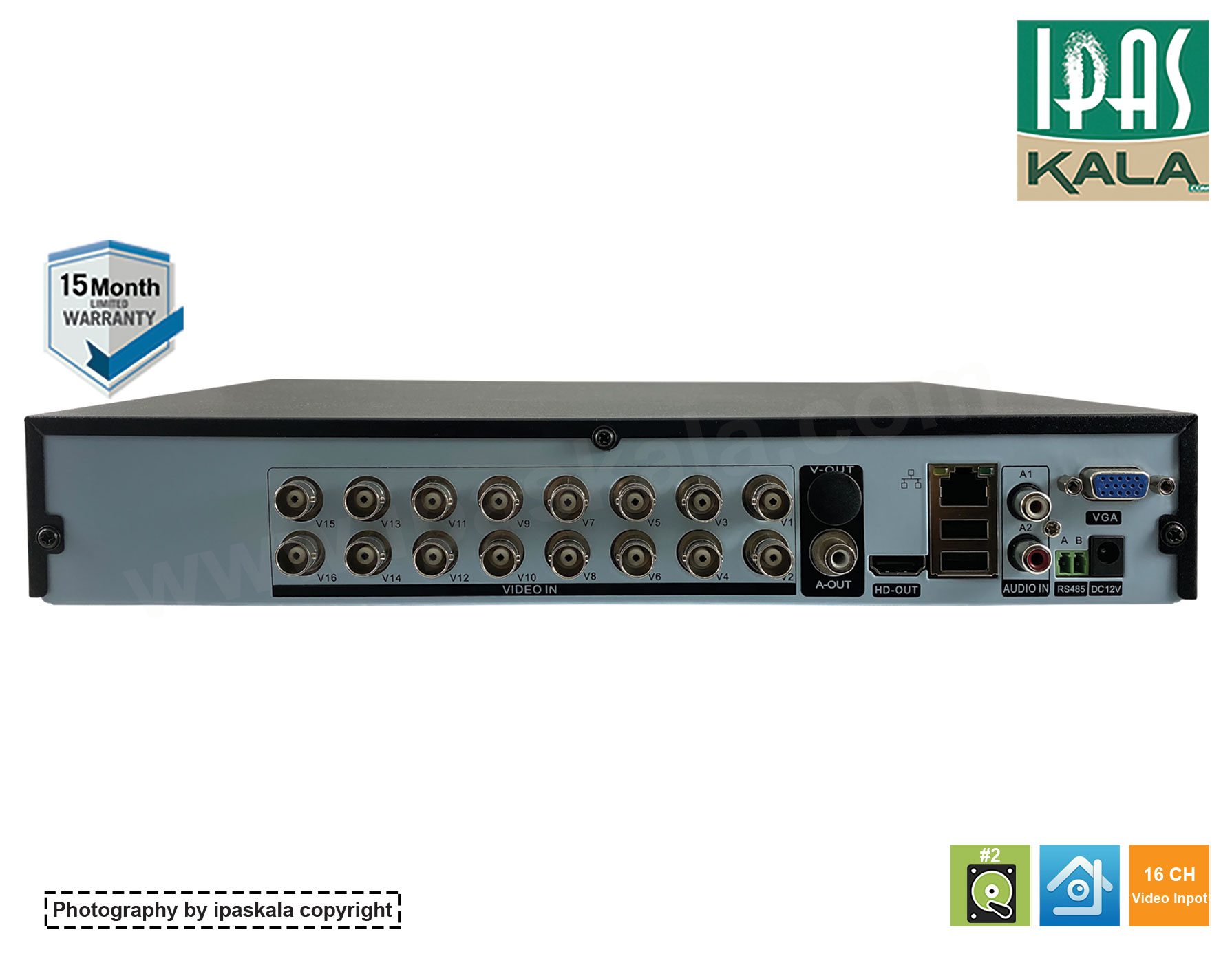 DVR 16CH 2MP 1080N  - دستگاه DVR فرانگر الکترونیک