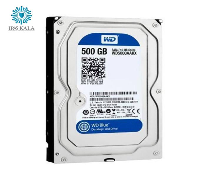 هارد دیسک اینترنال ظرفیت 500 گیگابایت وسترن دیجیتال مدل WD BLUE WD5000AAKX