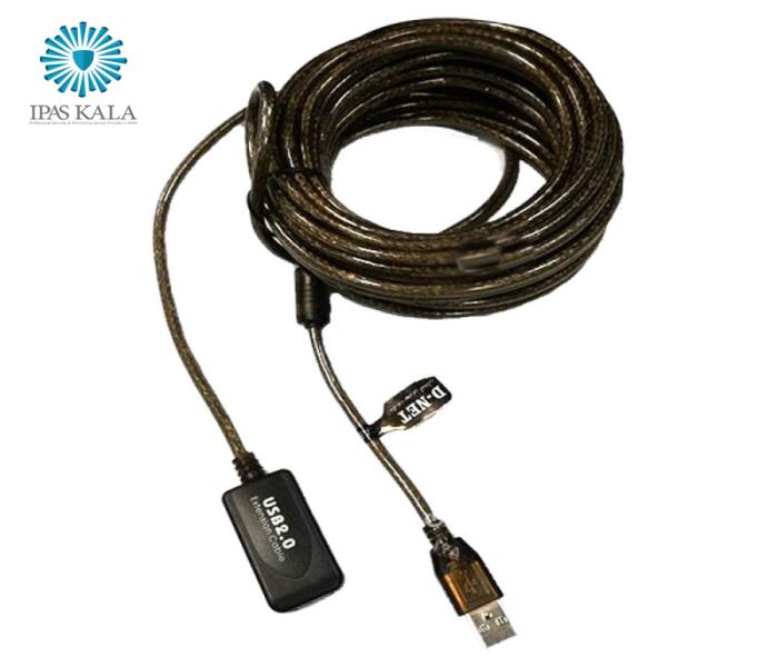 کابل افزایش USB2.0 برند دی نت به طول 20 متر D-net