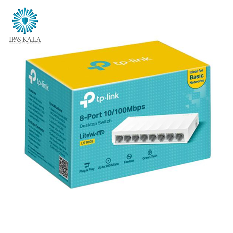 سوییچ هشت پورت TP_LINK LS1008  گارانتی 36 ماه پارس ارتباط