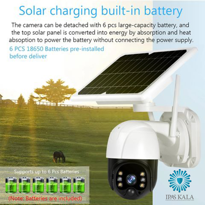 دوربین سیم کارتی خورشیدی Solar V380 اسپیددام