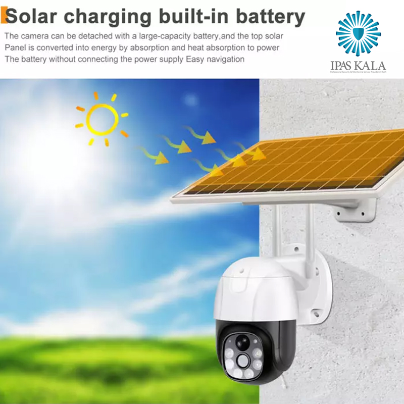 دوربین سیم کارتی خورشیدی Solar V380 اسپیددام