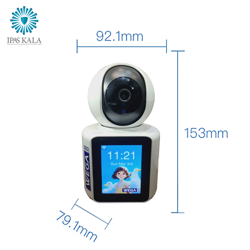 دوربین نظارتی  WegaView  C30 با قابلیت مکالمه دو طرفه تصویری - وگاویو مدل C30