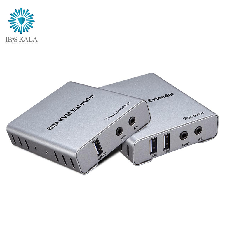 اکستندر HDMI و KVM تا 60 متر روی شبکه دارای قابلیت انتقال صدا