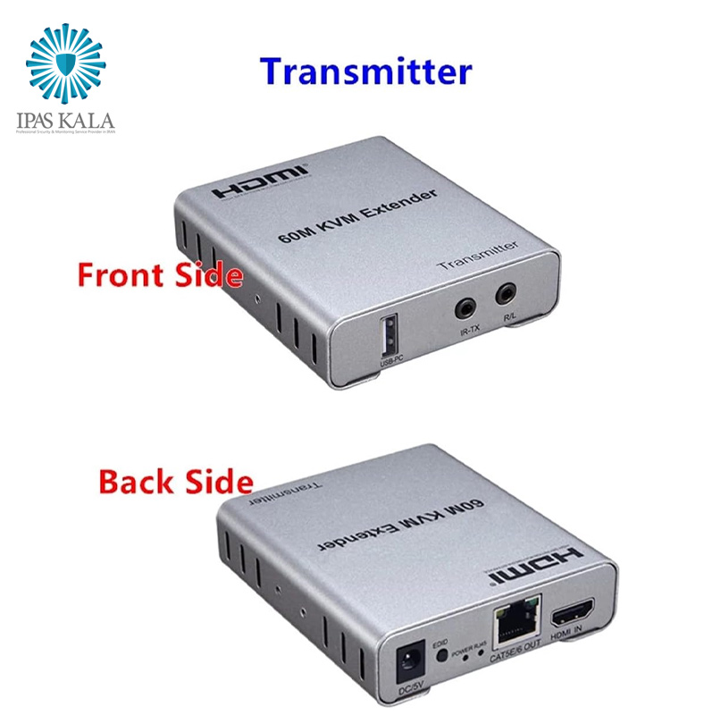 اکستندر HDMI و KVM تا 60 متر روی شبکه دارای قابلیت انتقال صدا