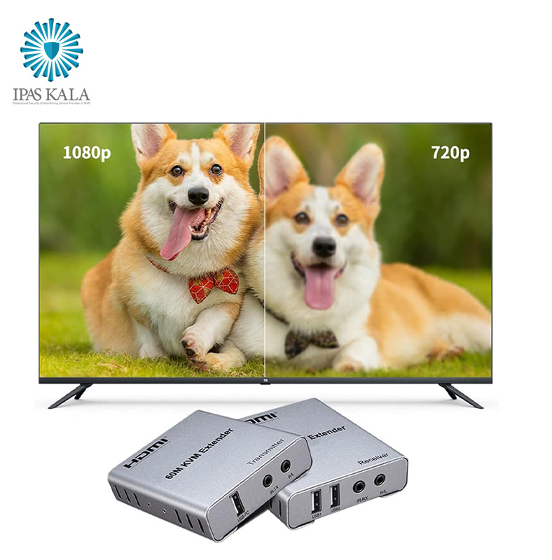 اکستندر HDMI و KVM تا 60 متر روی شبکه دارای قابلیت انتقال صدا